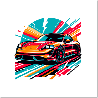 Porsche Taycan Posters and Art